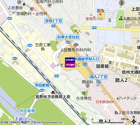 イオン上田店出張所（ATM）付近の地図